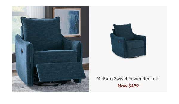 McBurg swivel power recliner