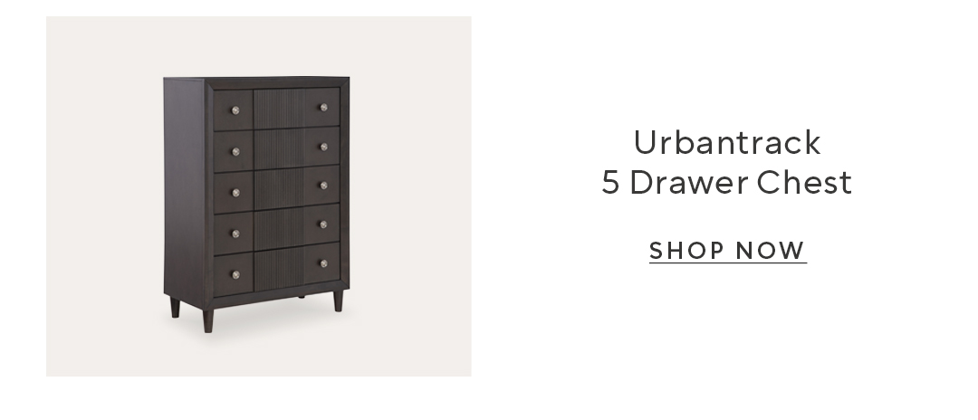 Urbantrack 5 drawer chest
