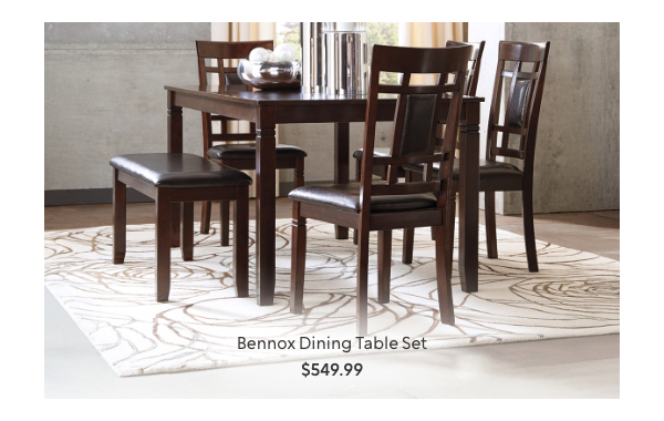 Bennox dining table set