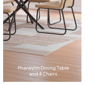Pharwynn Dining Table and 4 Chairs