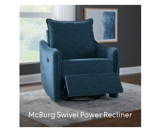 McBurg Swivel Power Recliner