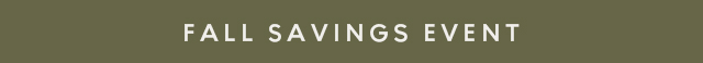 Fall savings event 