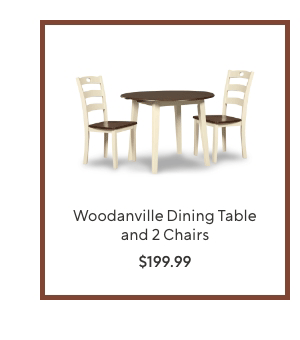 Woodanville Dining Table and 2 Chairs