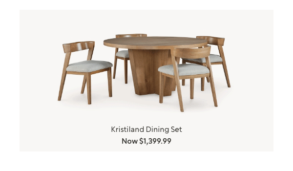 Kristiland Dining Table and 4 Chairs