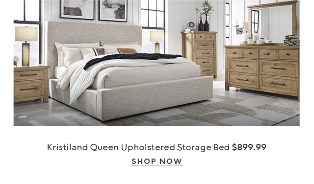Kristiland Queen Upholstered Storage Bed