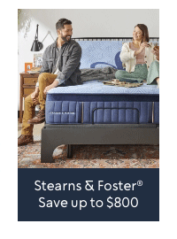 Stearns and Foster Save up to $800