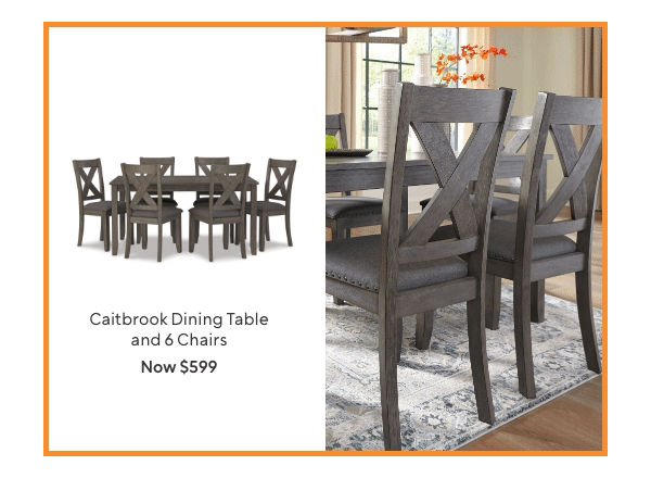 Caitbrook Dining Table and 6 Chairs