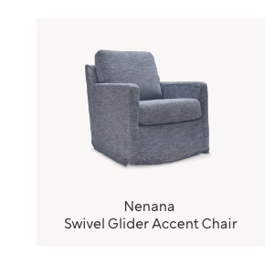 Nenana swivel glider accent chair