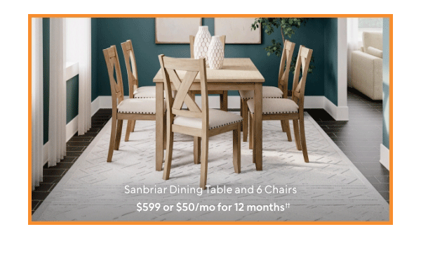 Sanbriar Dining Table and 6 Chairs