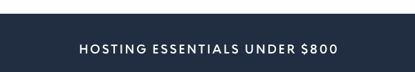 Hosting essentials under $800
