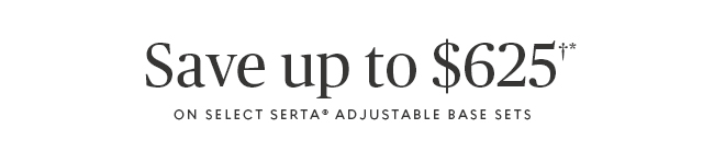 Save up to $625 on select Serta adjustable bases