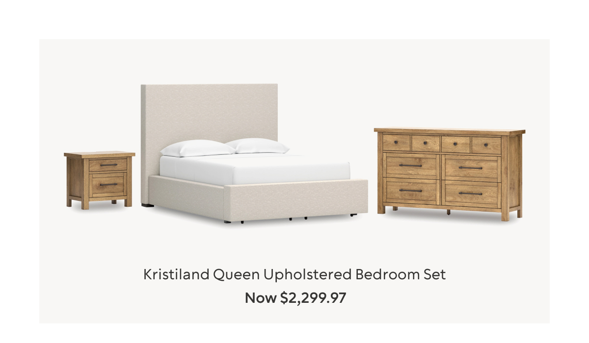 Kristiland Queen Upholstered Bedroom Set