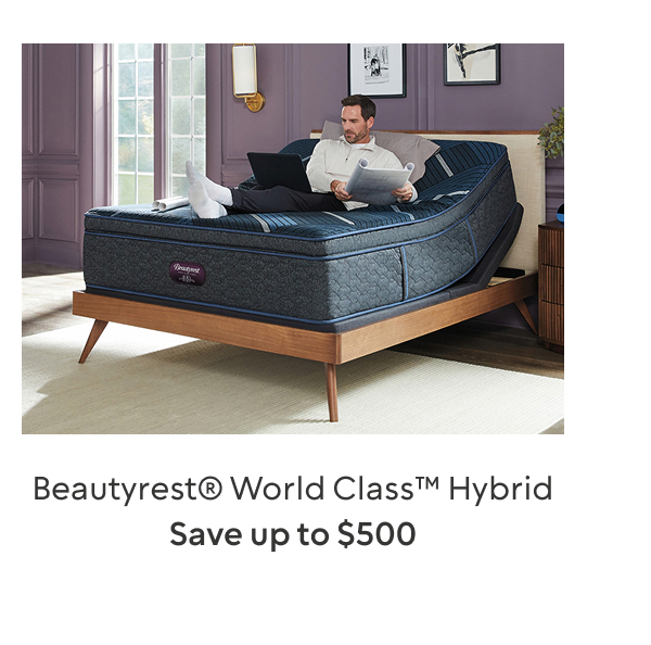 Beautyrest World Class Hybrid Save up to $500