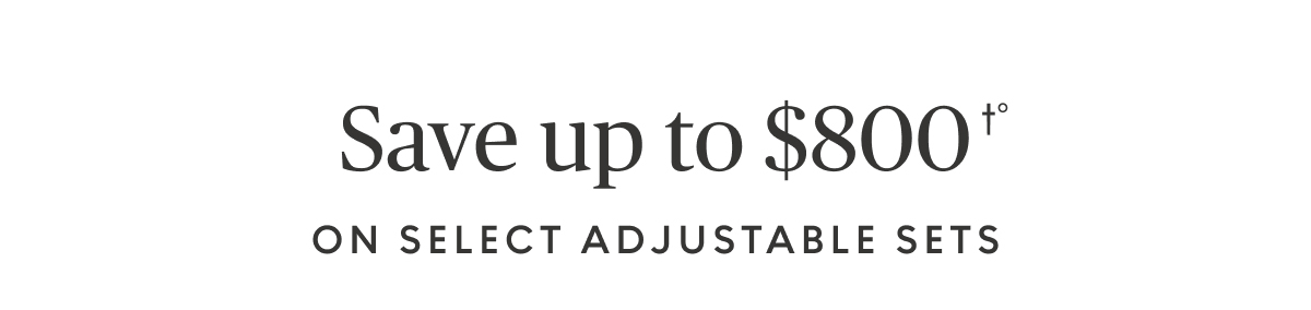 Save up to $800 on select adjustable bases