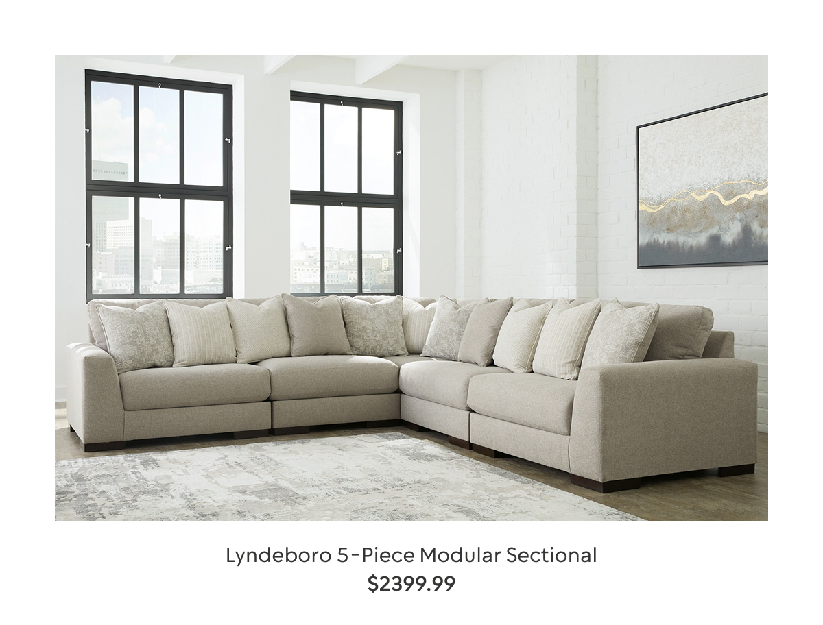 Lyndeboro 5-Piece Modular Sectional