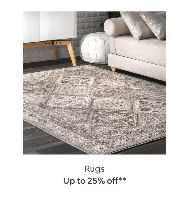 Rugs up to 25% off