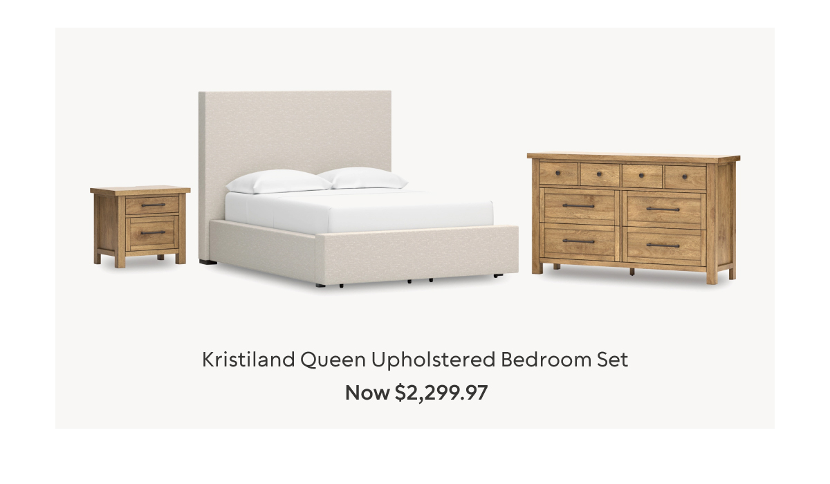 Kristiland Queen Upholstered Bedroom Set