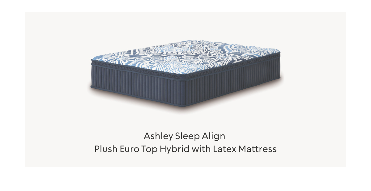 Ashley Sleep Align Plush Euro Top Hybrid with Latex Mattress