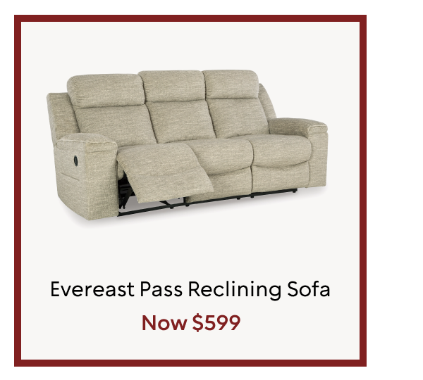 Evereast Pass Reclining Sofa