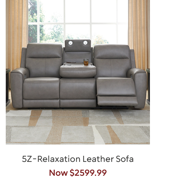 5Z-Relaxation Leather Sofa
