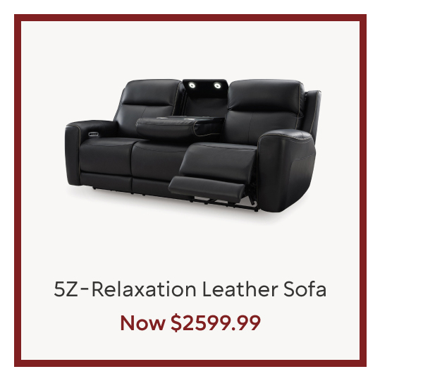 5Z-Relaxation Leather Reclining Sofa