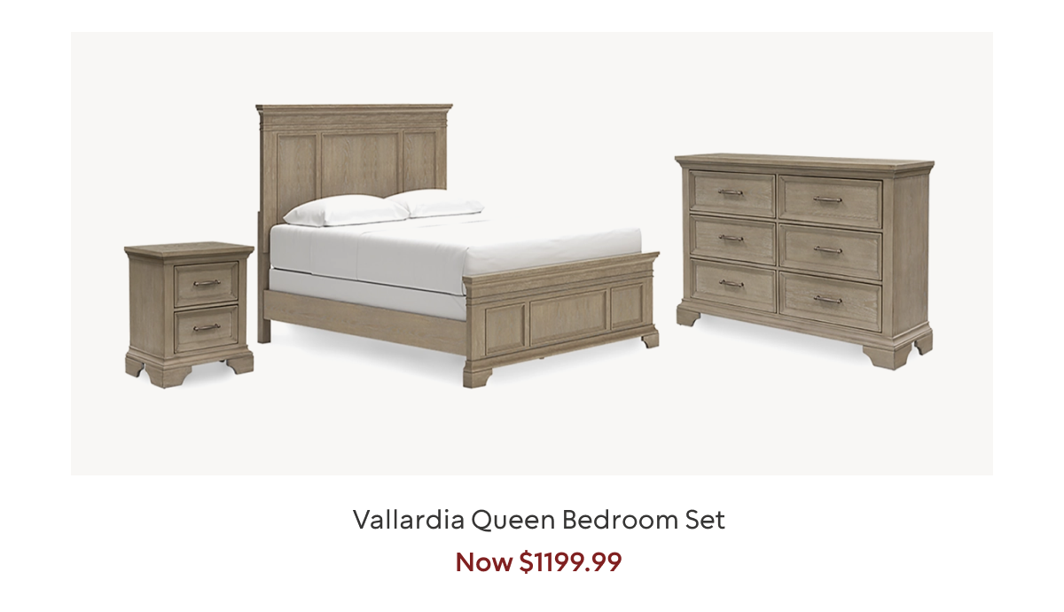 Vallardia Queen Bedroom set