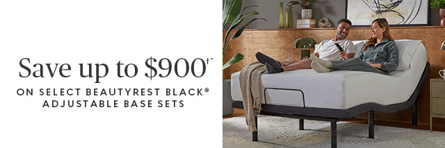 Save up to $900 on select Beautyrest Black adjustable base sets