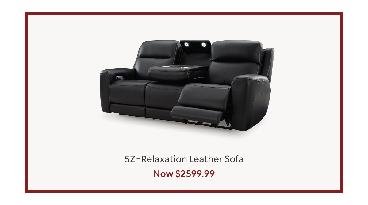 5Z-Relaxation Leather Sofa