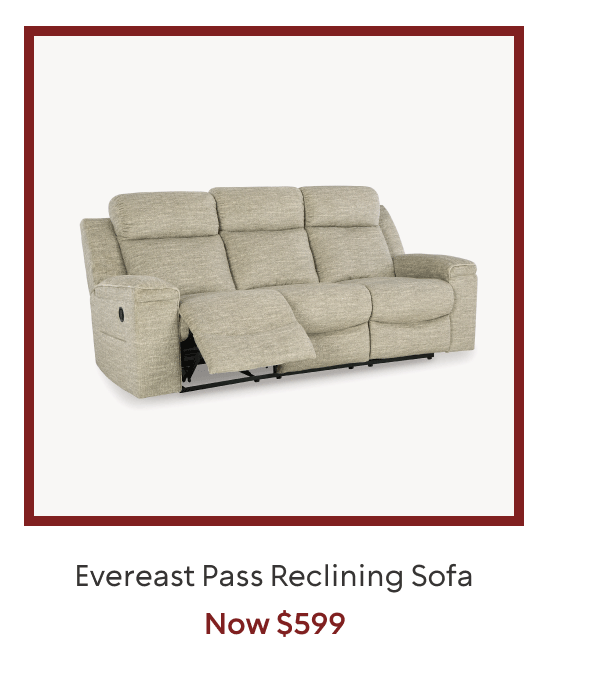 Evereast Pass Reclining Sofa