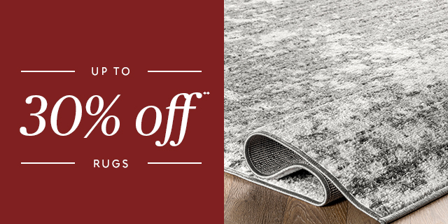 Up to 30% off rugs