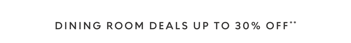 Dining room deals up to 30% off