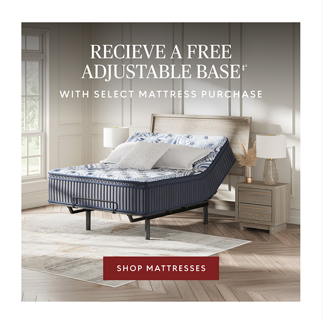 Receive a free adjustable base with select mattress purchase