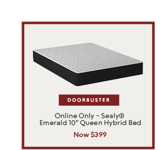 Sealy® Emerald Queen Hybrid Bed