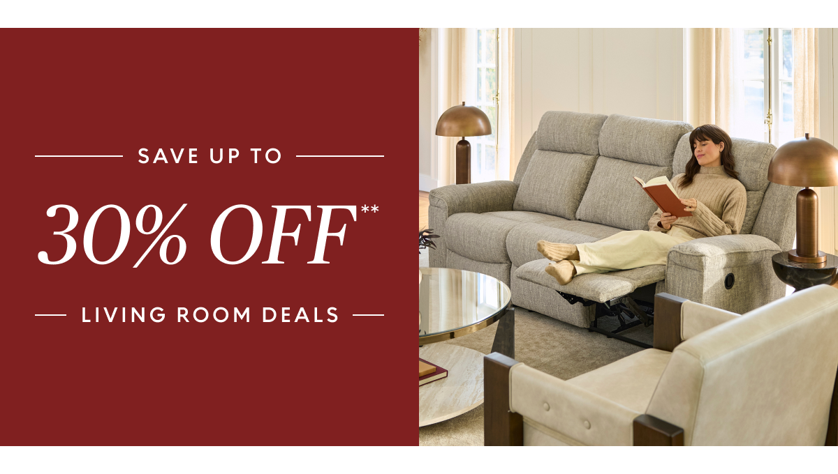 Living room deals up to 30% off