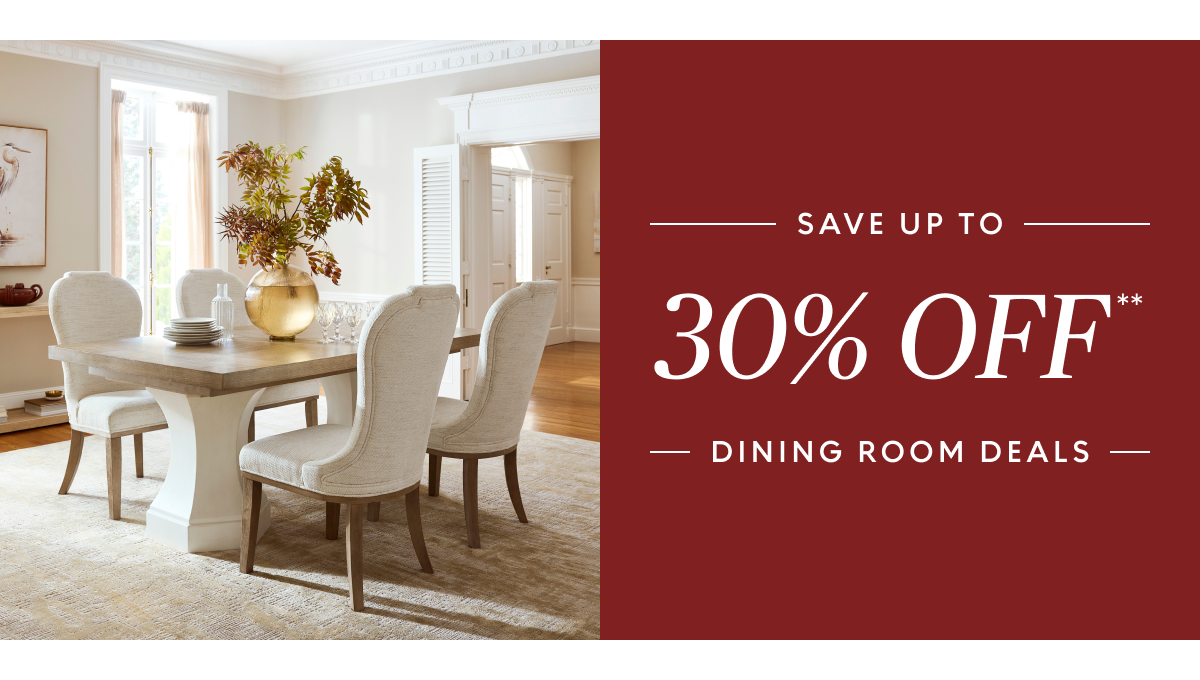 Dining room deals up to 30% off