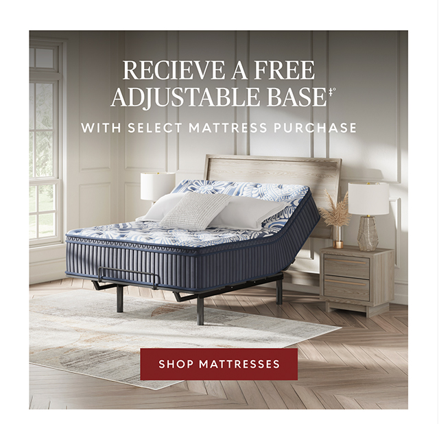 Receive a free adjustable base with select mattress purchase