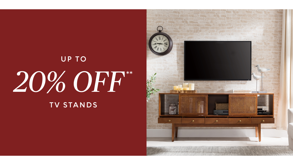 Up to 20% off tv stands