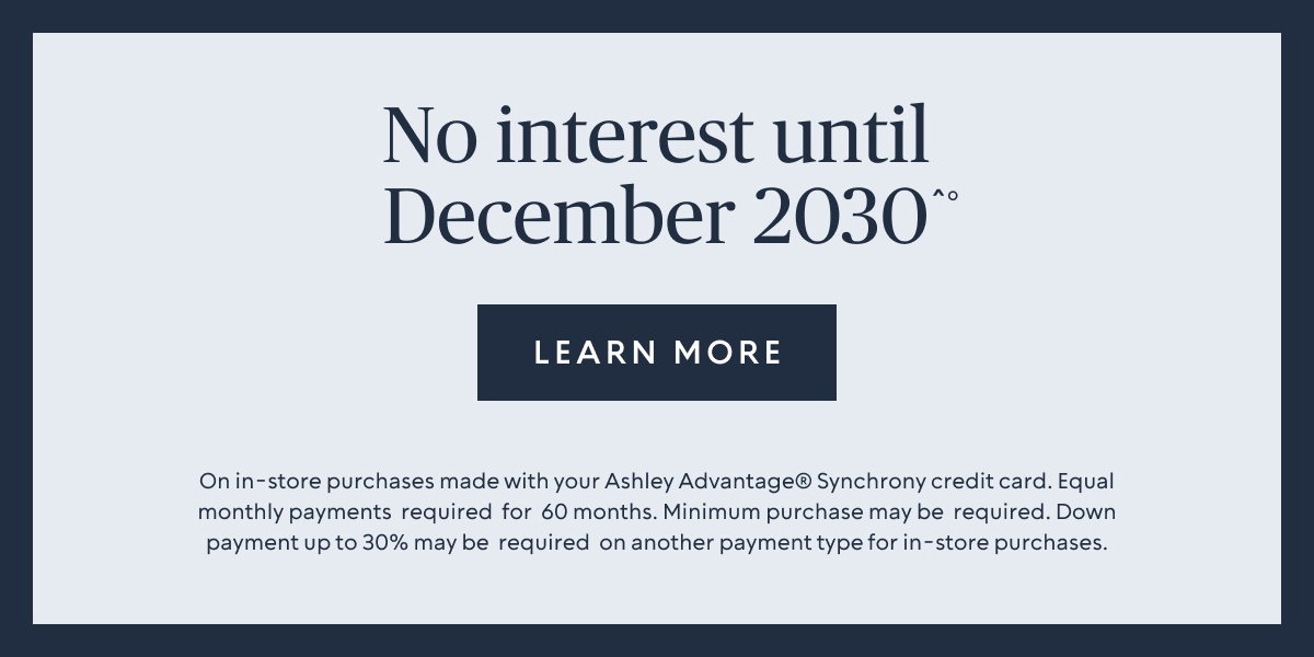 No interest until December 2030