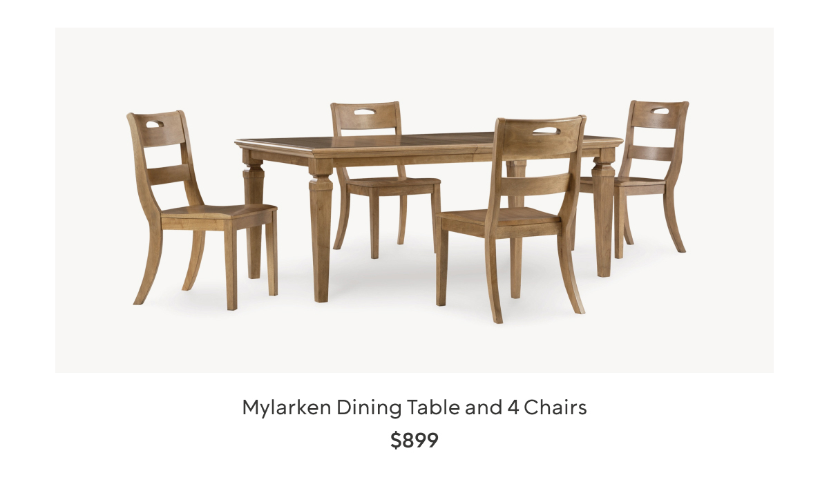 Mylarken Dining Table and 4 Chairs