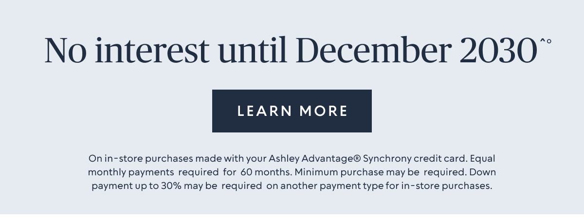 No interest until December 2030