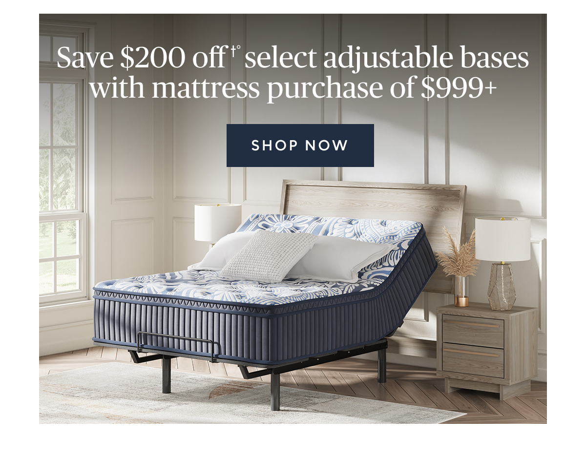 Save $200 off select adjustable bases
