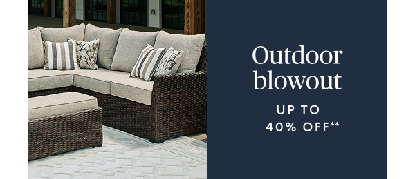 Outdoor inventory blowout up to 40% off