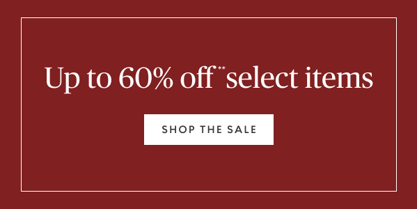 Up to 60% off select items