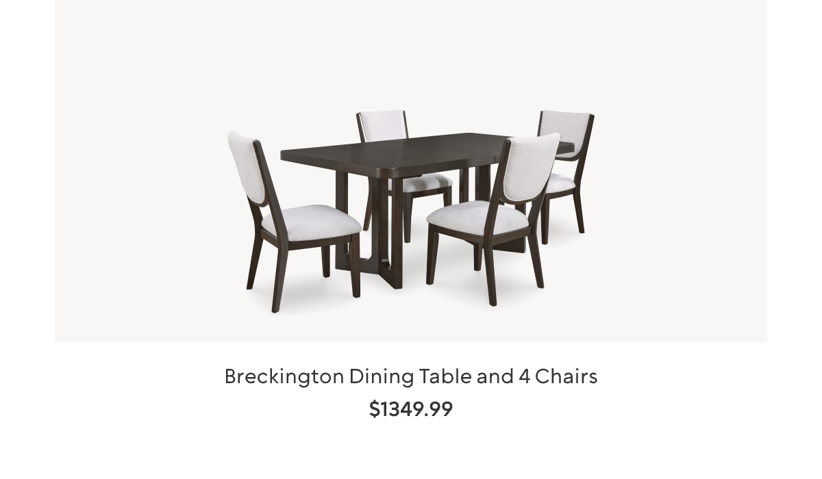 Breckington Dining Table and 4 Chairs