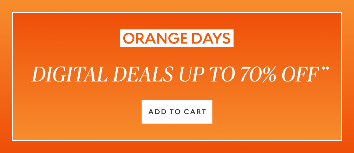 Orange Days digital deals up to 70% off