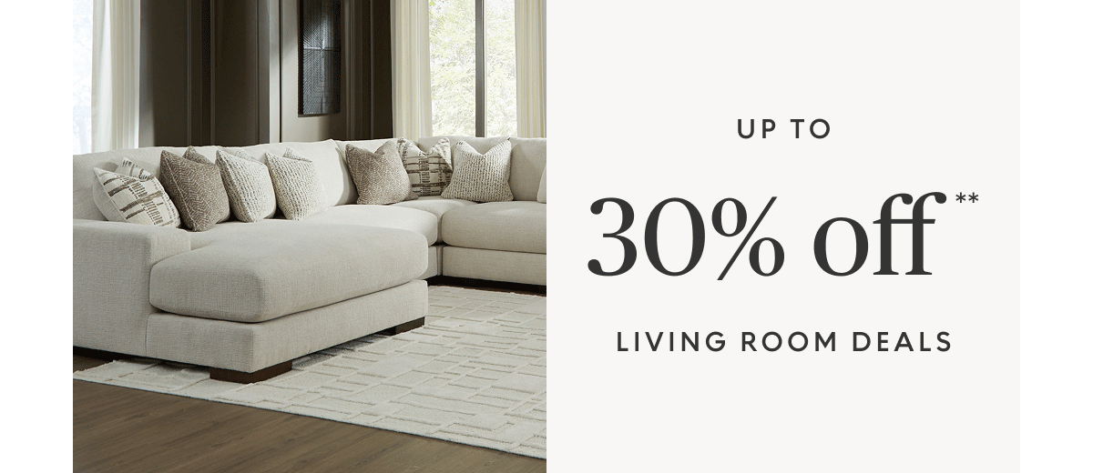 Living room deals up to 30% off