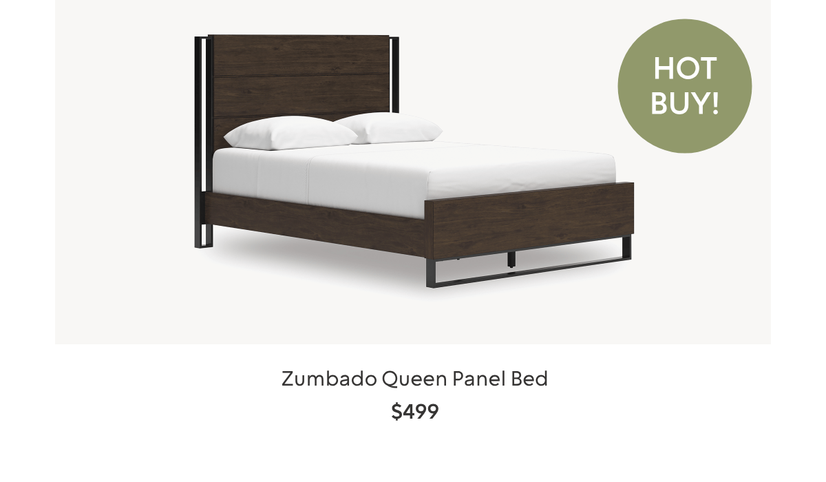 Zumbado Queen Panel Bed