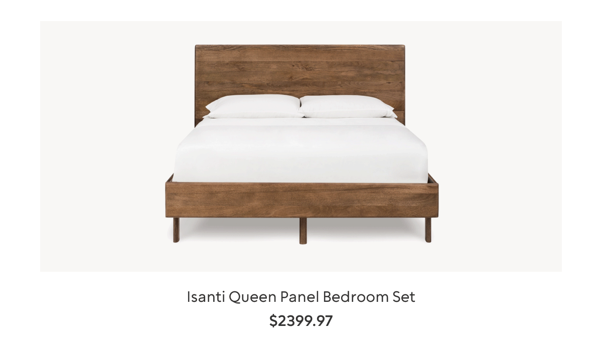 Isanti Queen Panel Bed Set