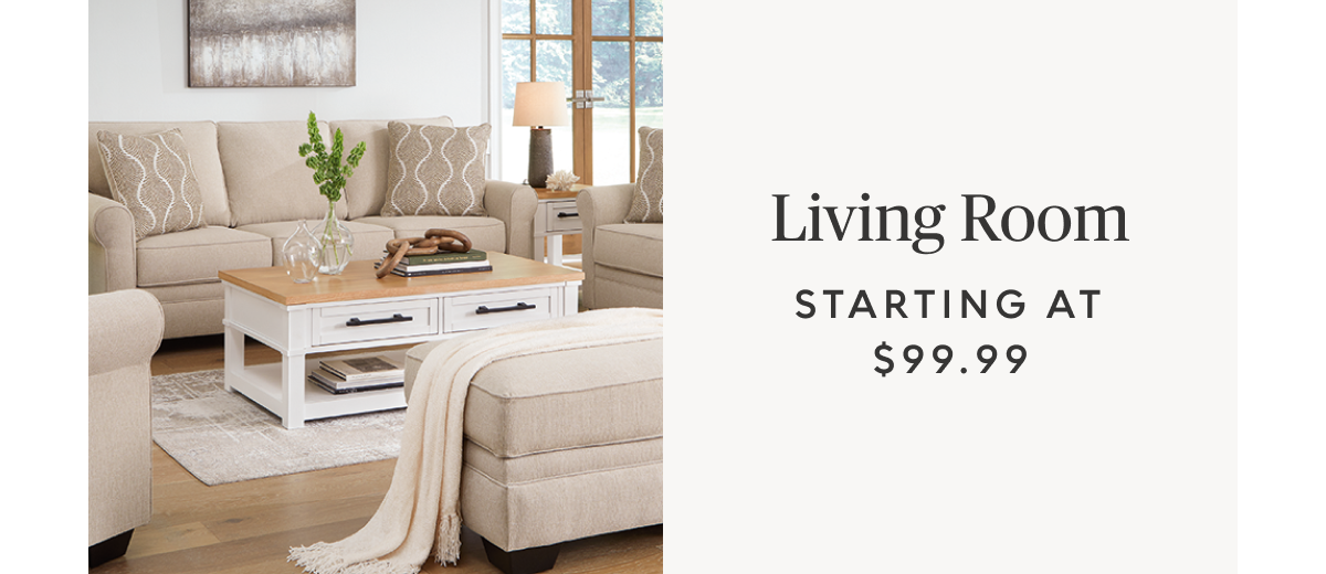 Living room starting at $99.99