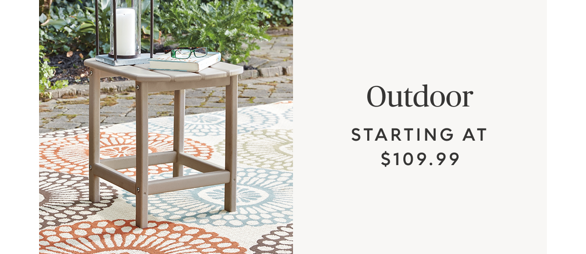 Outdoor furniture starting at $109.99